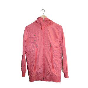 🔴 LAST CHANCE 🔴 Rudsak Pink Sporty WAT Nylon Rain Utility Jacket